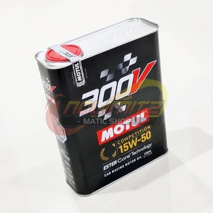 Motul 300V Competition 15W-50 Ester Core 2L Oli Motor Mobil Racing