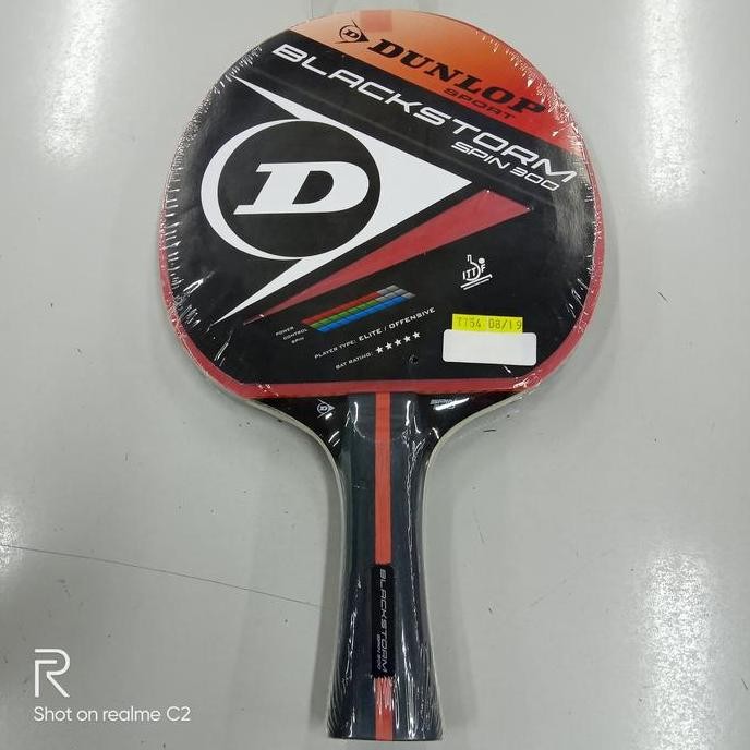 bat bet raket pingpong tenis meja Dunlop blackstorm spin 300 ori