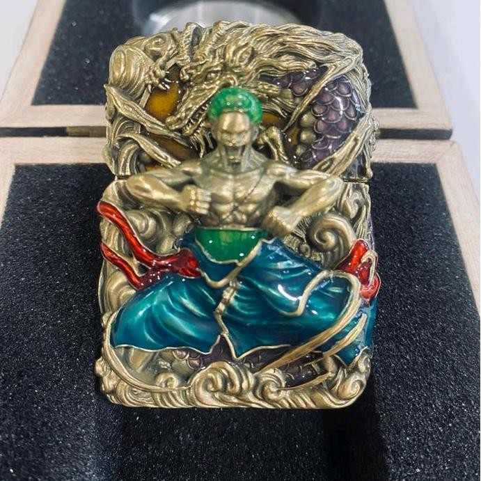 Original Zippo0 One Piece Zoro Emblem 5 sisi