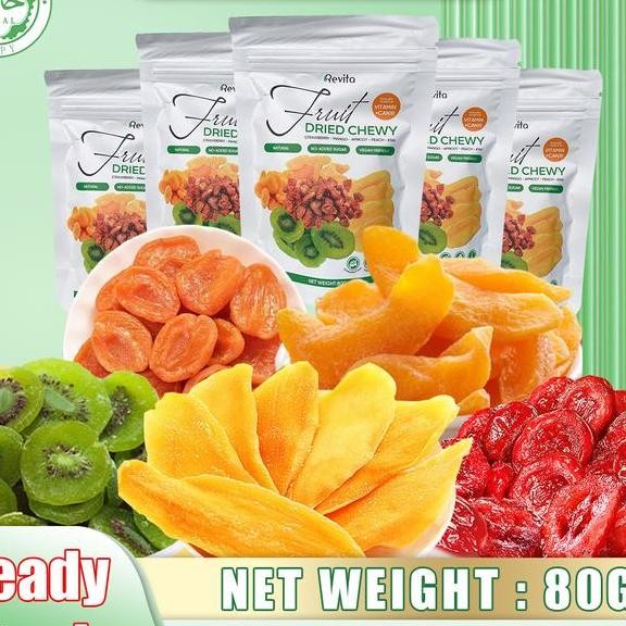 

Ready Stomixed Dried Fruit Dried Strawberries Dried Mango Dried Apricots Dried Peaches Dried Kiwi 80 G Qui Dery Food Sna