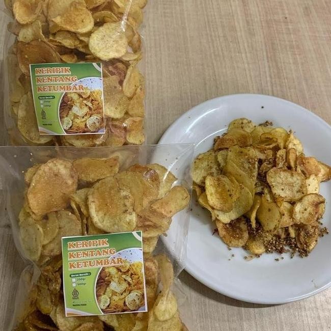 

Kripik Kentang Rasa Ketumbar Berat 250G Dan Grm Cemilan