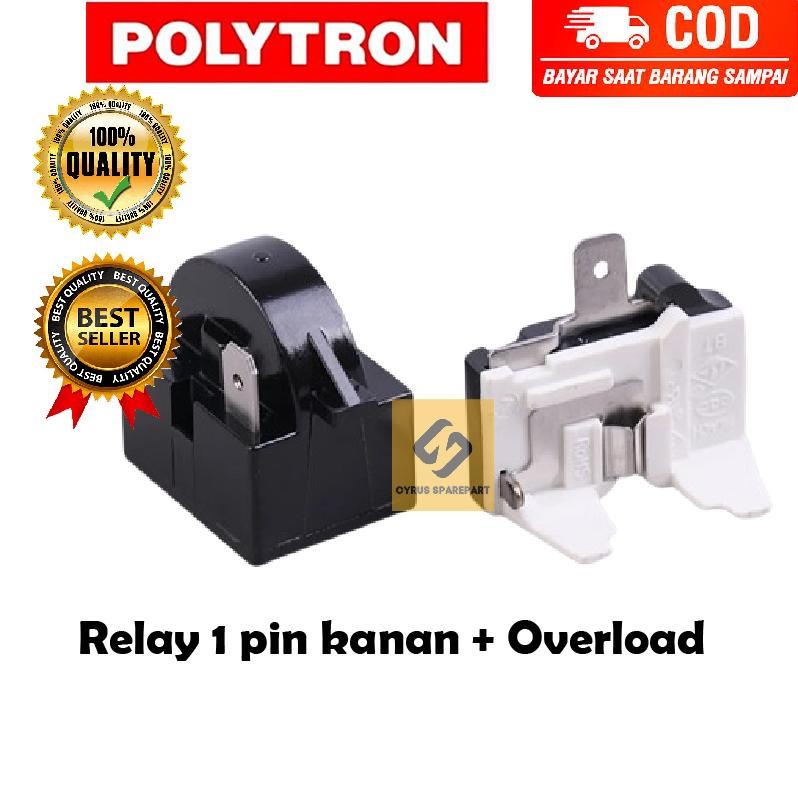 Promooo [BISA COD] PROMO Relay Overload Kulkas 1 Pintu Polytron