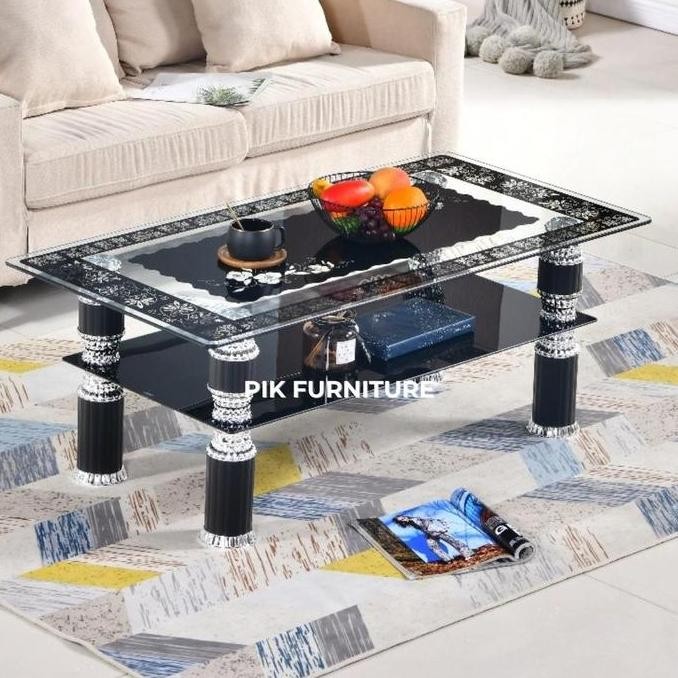 Meja Tamu Kaca Meja Kopi Coffee Table Meja Ruang Tamu Meja Kaca Minimalis
