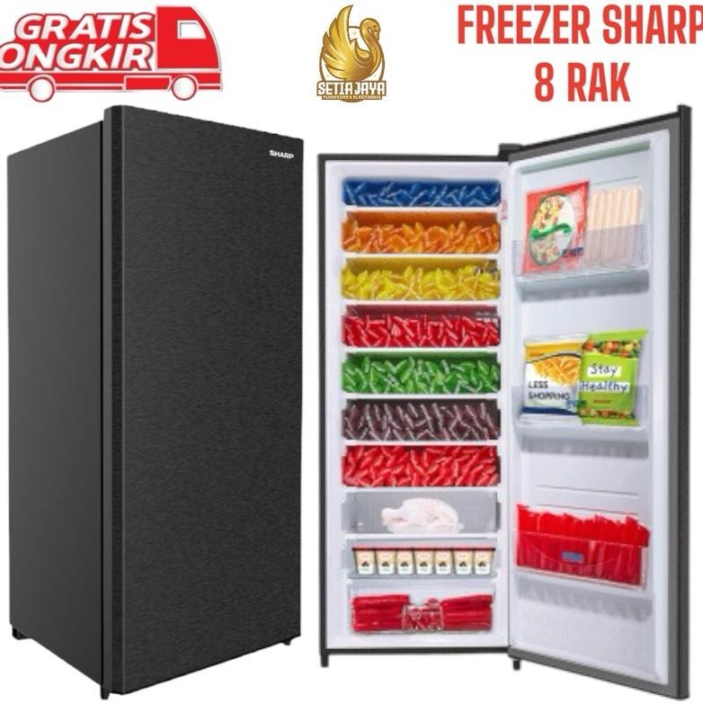 Promooo FREEZER SHARP 8 RAK FJ-M198A-HS / SHARP FJ-M198A-HS FREEZER 8 RAK / SHARP FREEZER ASI 8 RAK 