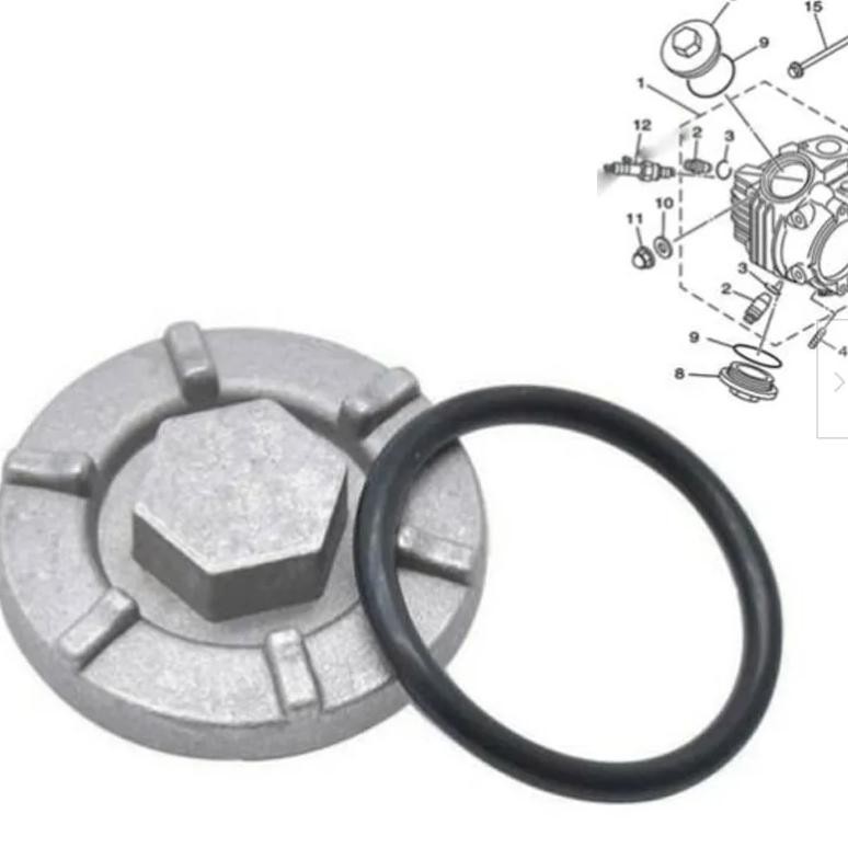 Oil Drain Plug With Seal Ring For Yamaha Atv Grizzly 450 600 Yfm450Fg Yfm600Fh 4X4