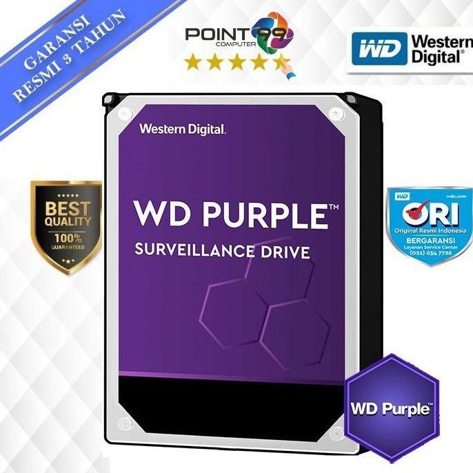 Wd Caviar Purple 2Tb - Hdd Cctv - Hdd Wd Purple - Wd Purple - Hdd Wd 2Tb Co