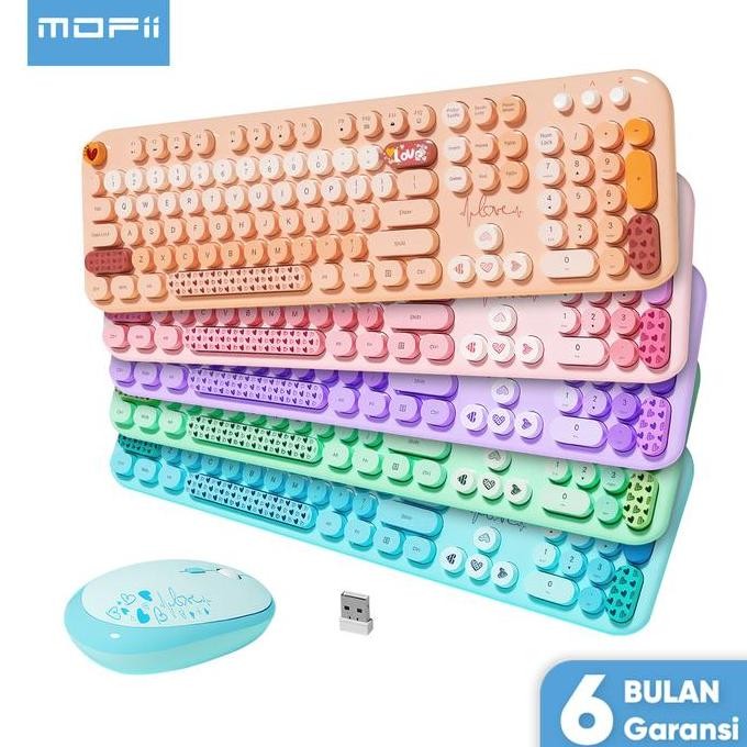 Mofii Keyboard Wireless Dan Mouse Wireless Set Lovely Co