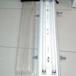 Terlaris Kap Tl Led 2X18 60Cm Waterproof Komplit Set Lampu Tl Led Philips 60 Cm Kap Waterproof 2X8W