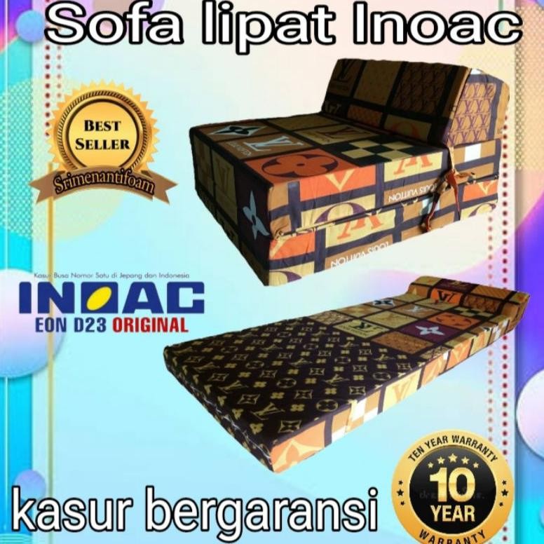 Terlaris Inoac.Sofa Lipat Inoac.Sofa Lipat Standar.180X66X13Cm.Sofabed Inoac.Kasur Lipat.