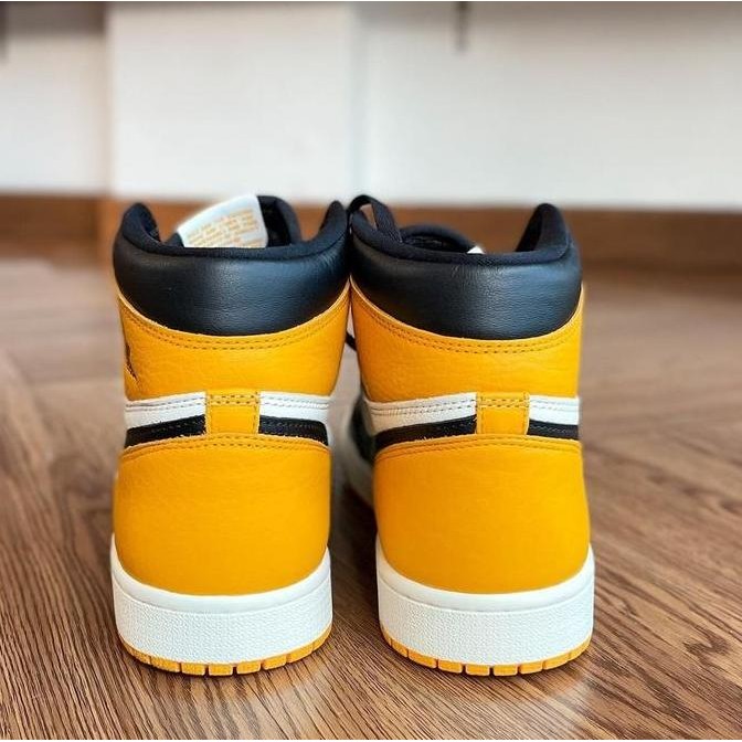 Promo Jordan 1 High Og Yellow Toe Taxi Gs ( Not Dunk Yeezy Air Force ) - 100% Authentic Original Gua