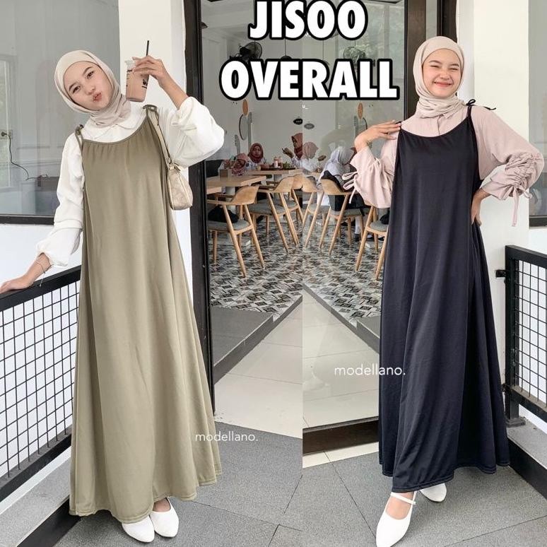 Terlaris Overall Outer Dress Wanita Tanpa Lengan Polos Mayung Korean Look Jumbo XXL Big Size Hyget P