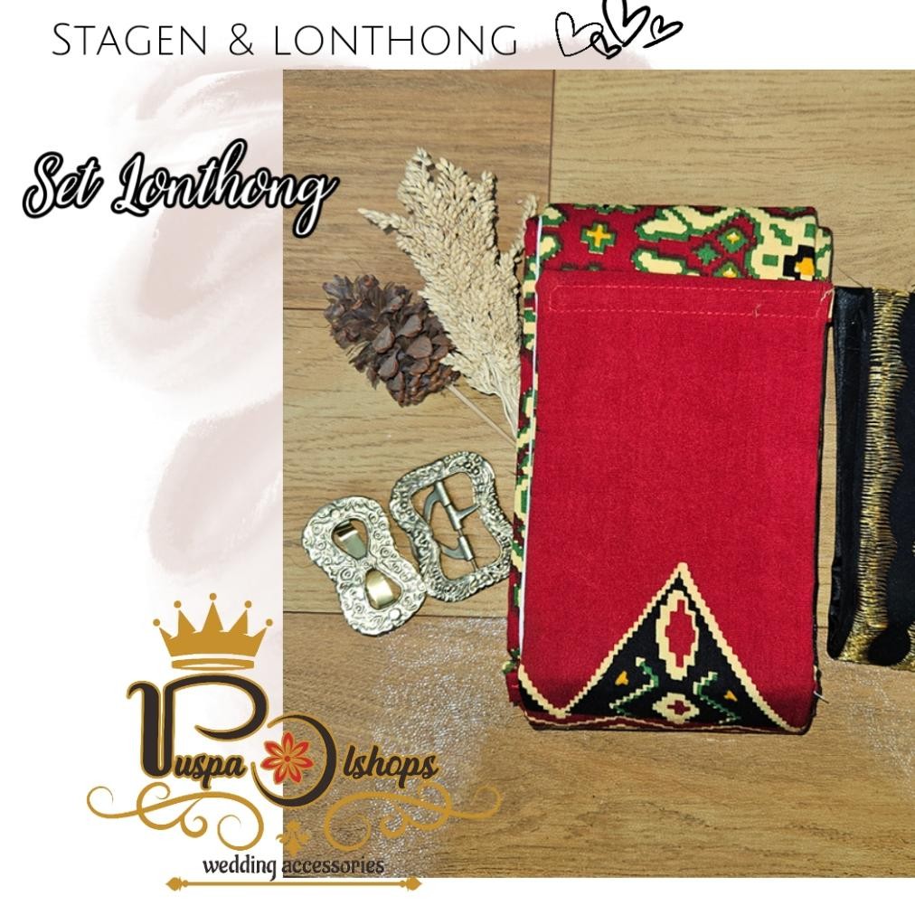 Hot - lonthong beskap lonthong pengantin stagen kebaya stagen 5m stagen pria stagen wanita ..