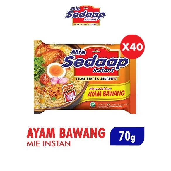 

Baru Sedaap Mie Instan Ayam Bawang Bag 70 gr x40 .,