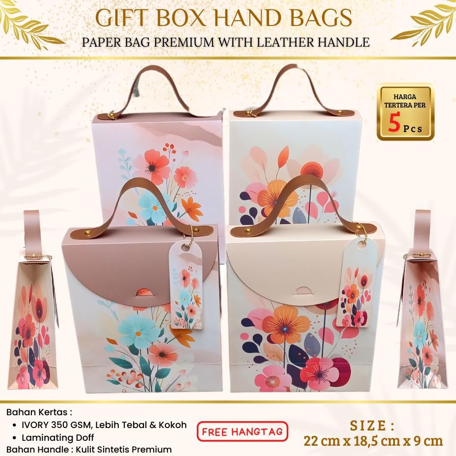 

BAGGY BOX ( 5 Pcs ) 18,5x9x22cm Box Baby Shower / Box birthday baby / box wedding aSt