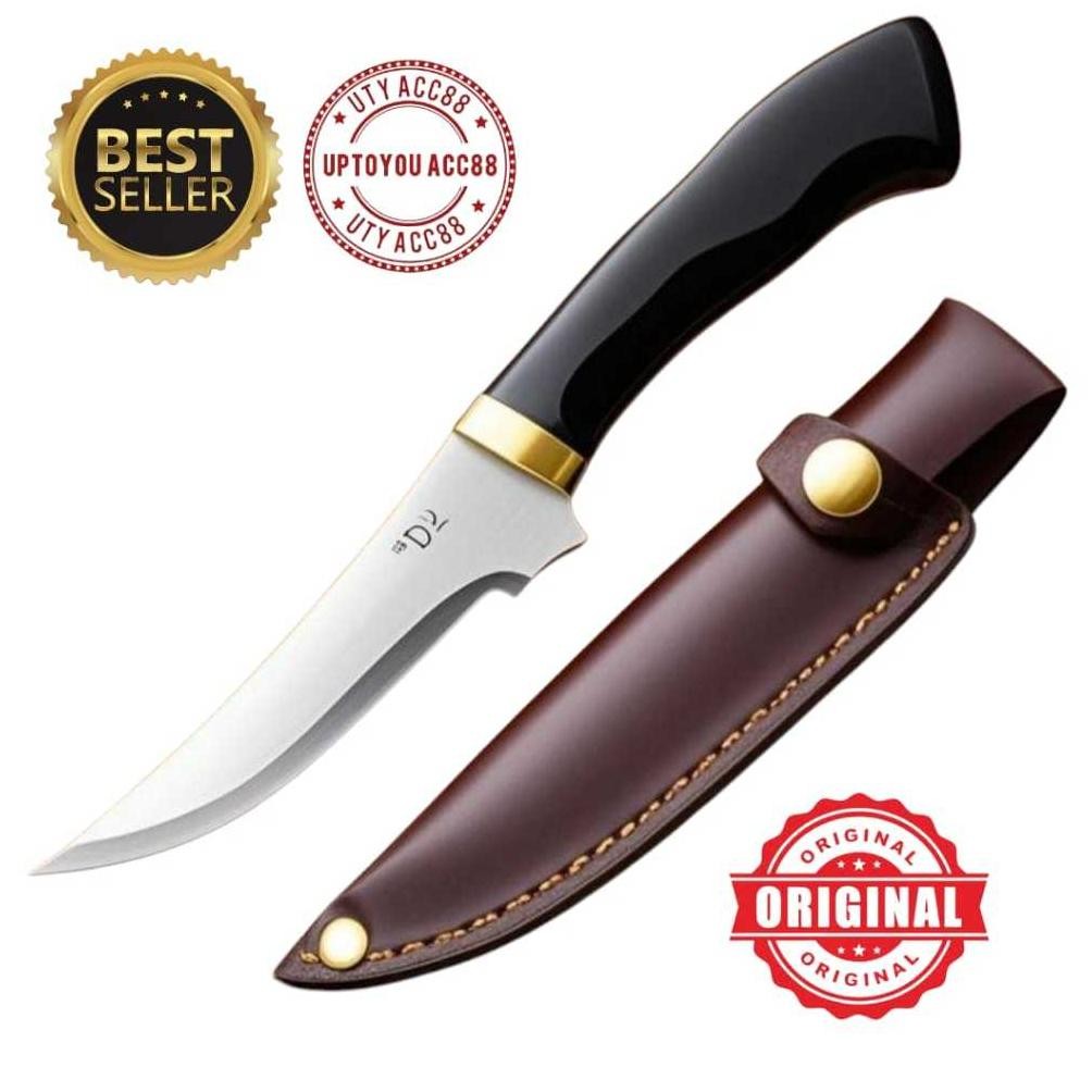 PISAU DORI D2 JEPANG SUPER TAJAM PISAU SARUNG KULIT PISAU DAPUR DAGING DORI D2 ORI aSt