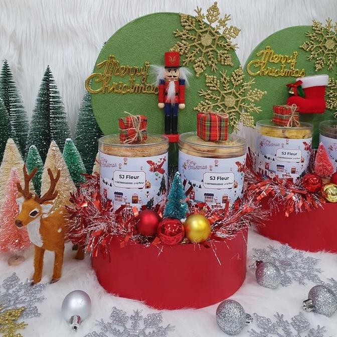 

Ready Paket Dekorasi Hampers Natal Parcel Kue Kering 24pcs