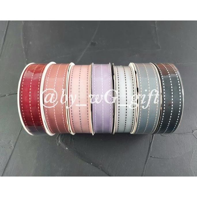 

Baru Pita Grossgrain List Jahit 2.5cm x 20 Yard Untuk Dekorasi & DIY