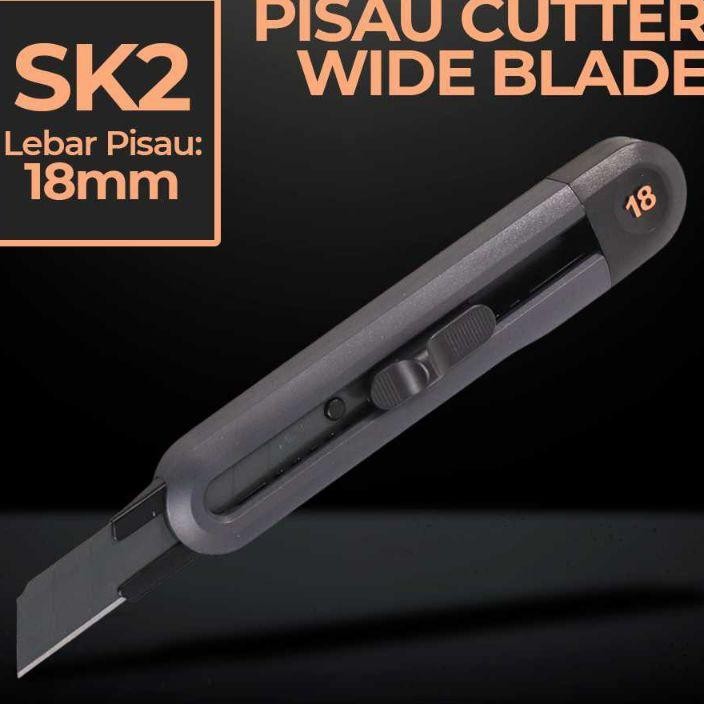 

Deli Cutter Auto Lo Snap Off Wide Blade Sk2 18Mm Ht4018