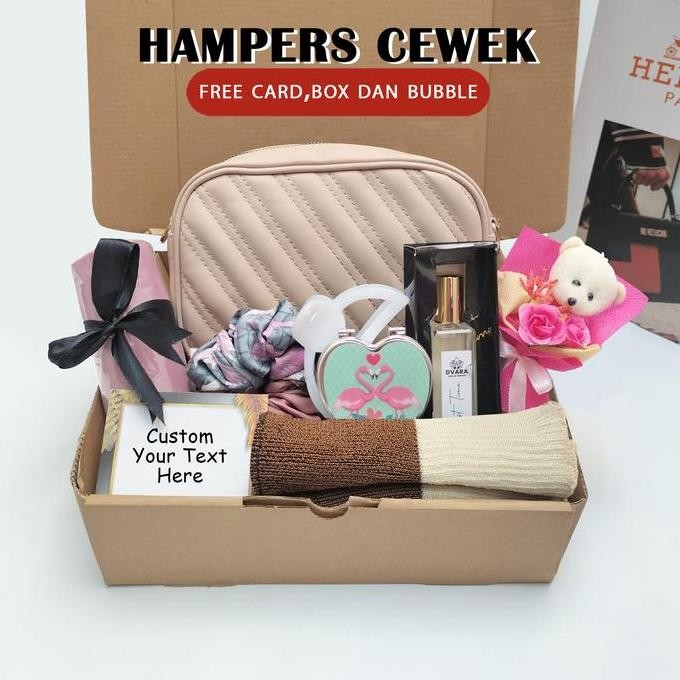 

Ready Hampers Tas Wanita - Kado Ulang Tahun Pernikahan Giftbox Ultah Elegan