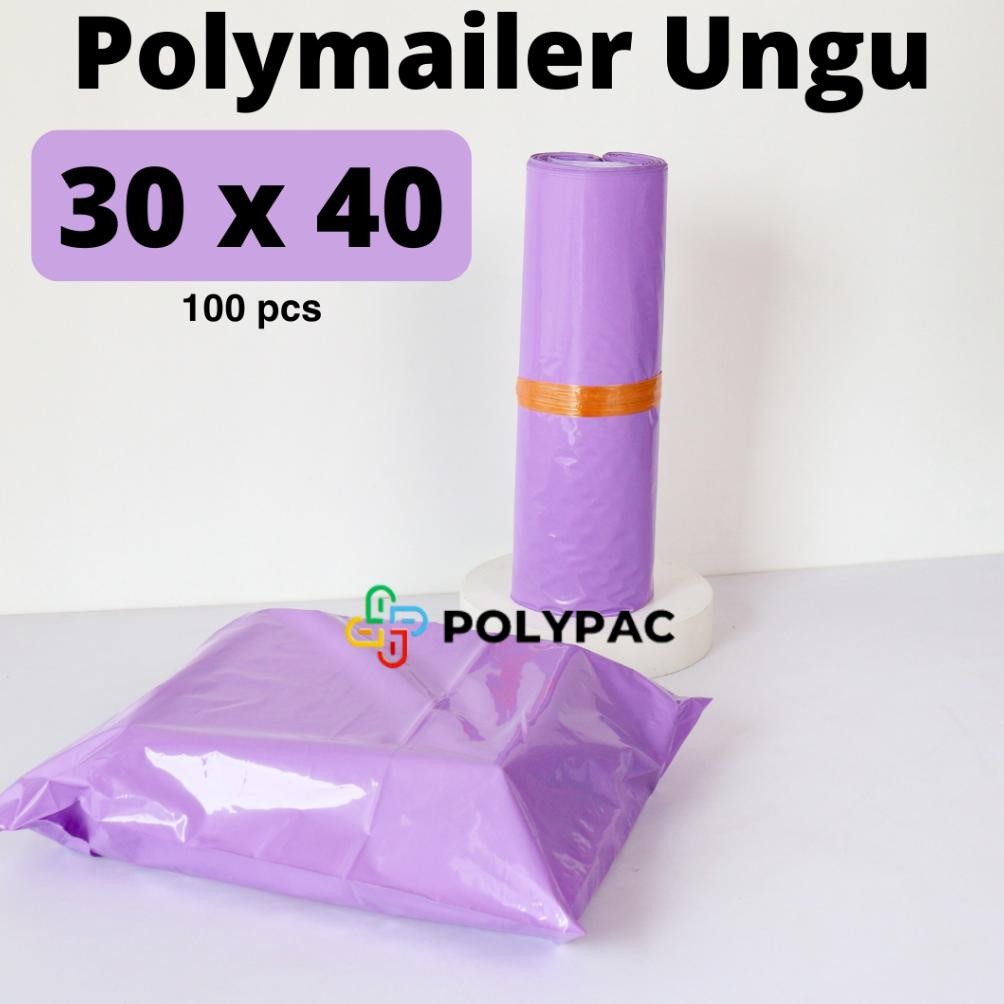 

Polymailer UNGU [30x40] isi 100 pcs - Polymailer Lem Warna Ungu aSt