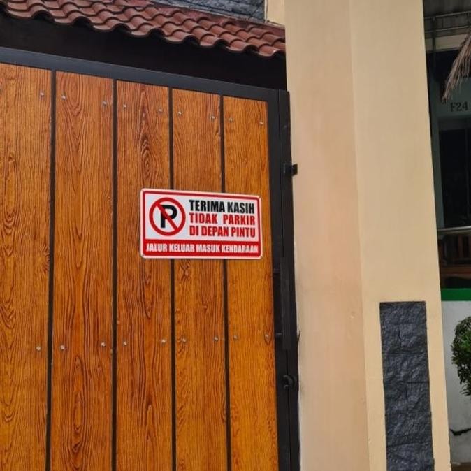tersedia rambu larangan parkir aluminium - papan rambu dilarang parkir tahan lama