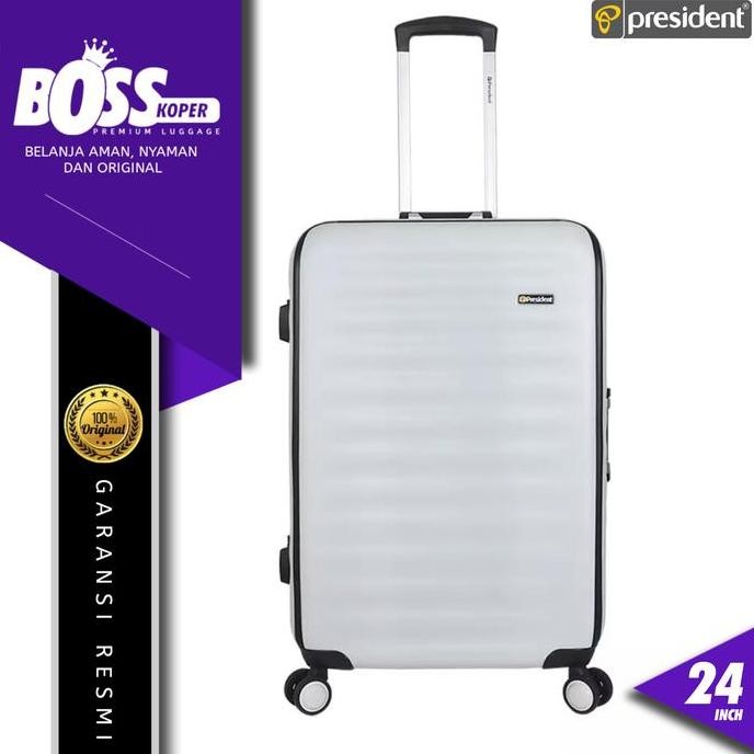 Koper 24 Inch PRESIDENT Hardcase Medium Size Tanpa Resleting/Zipper