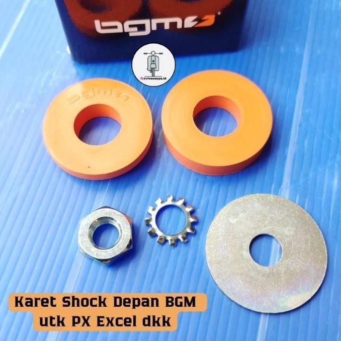 Promo Karet Shock Depan Vespa BGM Germany Untuk PX, Excel COD