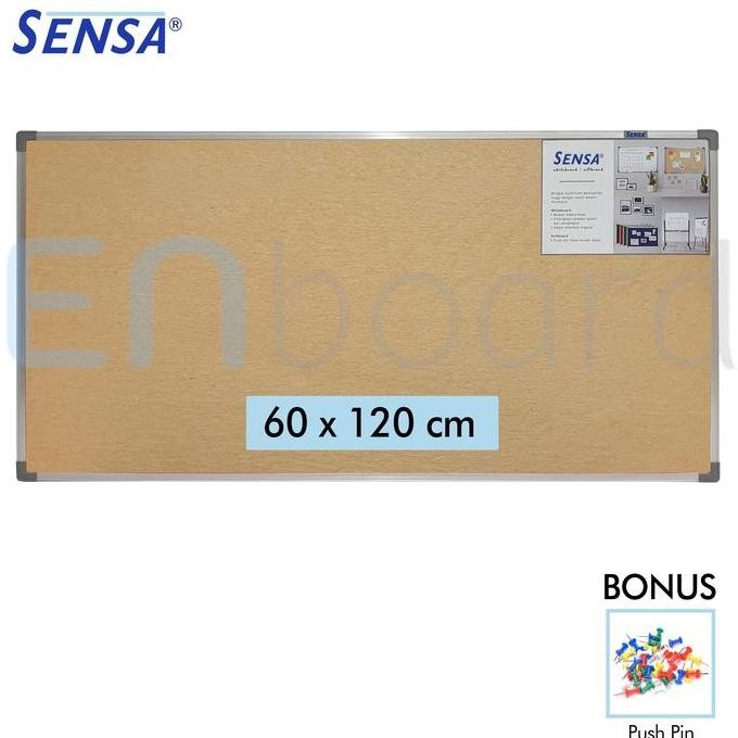 

Siap Kirim Softboard Cork Pin Board Sensa 60x120cm - Papan Mading Gantung Kuat