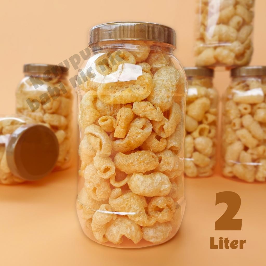 

Ccf Kerupuk Kulit Babi Nic Nic 2 Liter Snack Cemilan Rambak Krupuk Kerubi