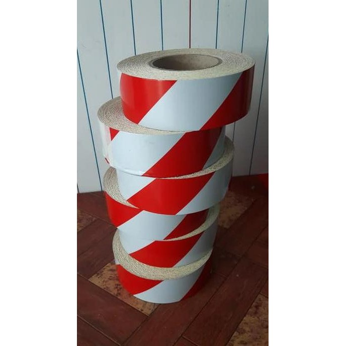 

tersedia sticker scotchlite merah putih 5 cm shopee