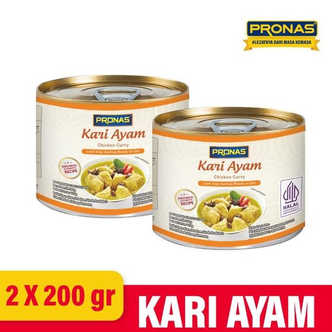 

Promo Pronas Kari Ayam 200G X2 - Bumbu Instan Kaleng Siap Saji Praktis