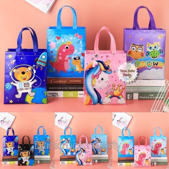 

Ready 12PCS Tas Souvenir Ulang Tahun Goodie Bag Ultah Tas Hampers Murah