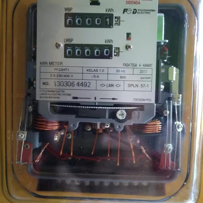 BEBAS ONGKIR - Kwh meteran listrik 3p 3 phase ct double tarif