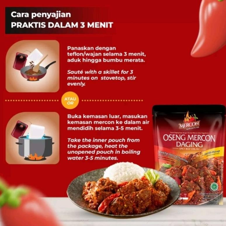 

Oseng Mercon Daging Mercon Merah Putih Terbaru