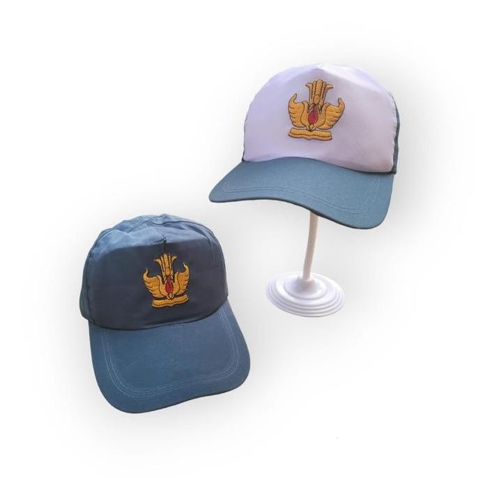 (Allthebest) Topi SMA Bordir Abu Full - Model Terbaru