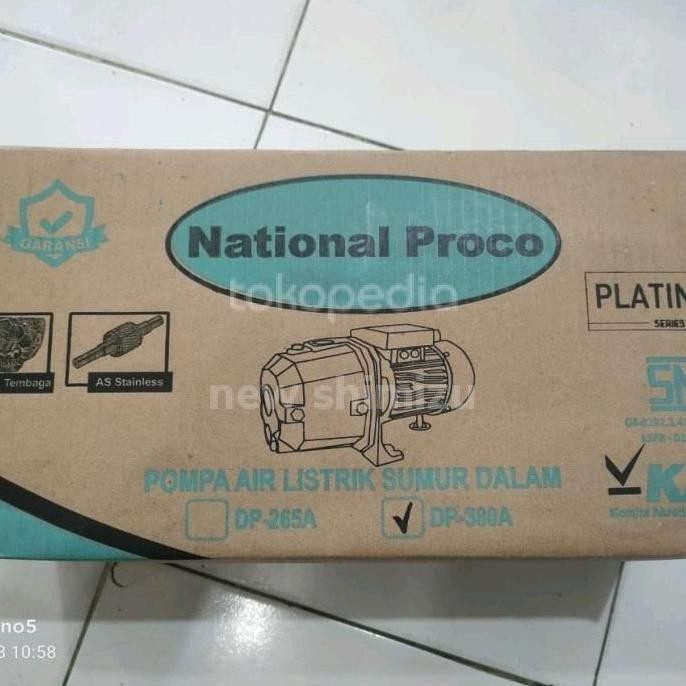 Pompa Air Jet Pump National Proco Platinum Dp 380A Tembaga%