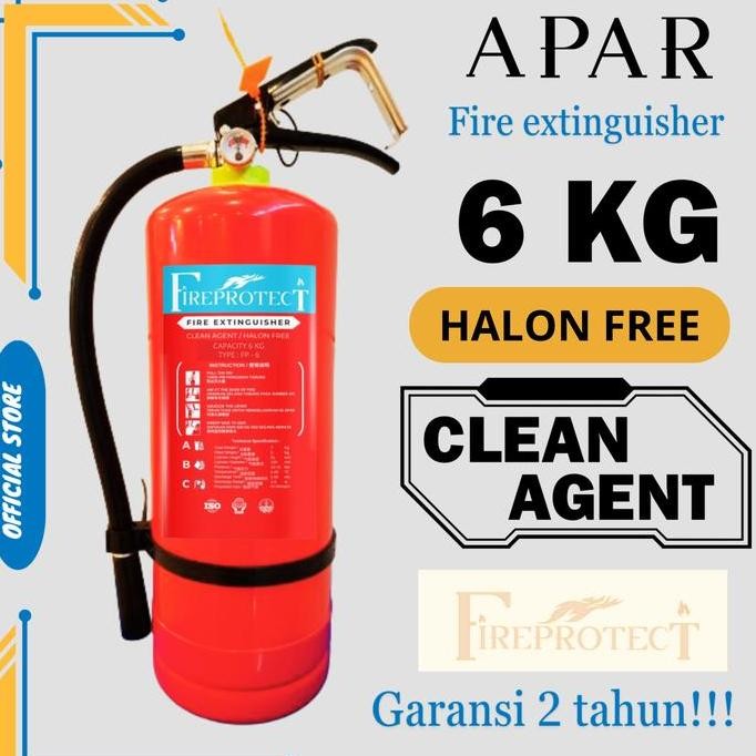 Apar Pemadam Clean Agent Af11 6Kg / Apar Halon Free 6Kg Merk Holy Fire Co