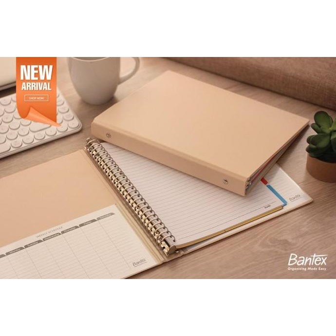 

Tersedia Bantex Binder B5 26 Ring Warna Peach 25mm #1326 | Buku Loose Leaf Kekinian