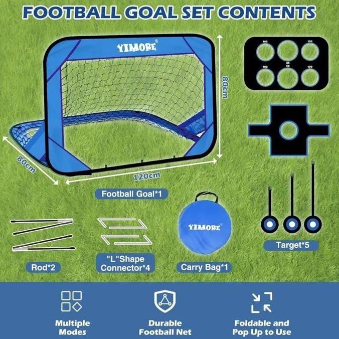 Gawang Sepak Bola Portable Latihan Sepakbola Gawang Bola Anak Gawang Lipat