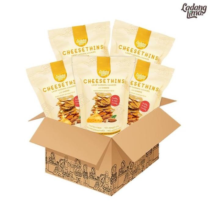 

Cheesethins Ladang Lima 1 Karton (24pcs) - Healthy Cookies Gluten Free Stok Terbatas