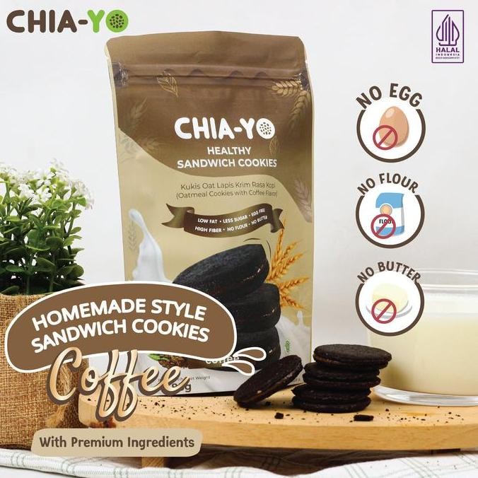 

Chiayo Sandwich Cookies Coffee - Camilan Gluten Free Rasa Kopi Stok Terbatas