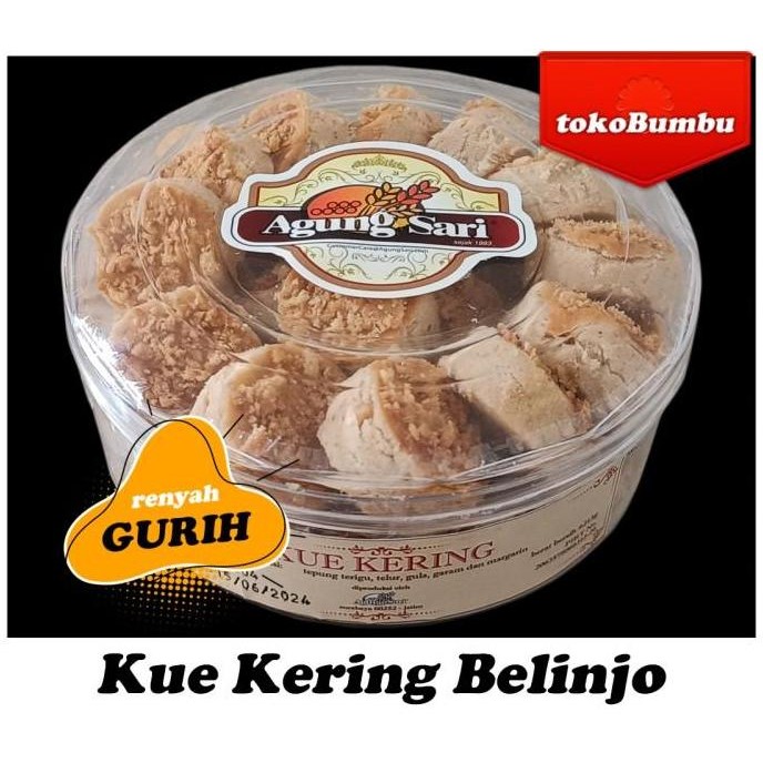 

Kue Belinjo Kering Asin Renyah Surabaya Agung Sari - Snack Blinjo Gurih Stok Terbatas