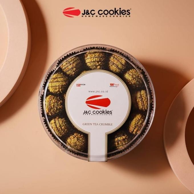 

JNC Green Tea Crumble Cookies Toples Reguler - Kue Kering Greentea Enak Stok Terbatas