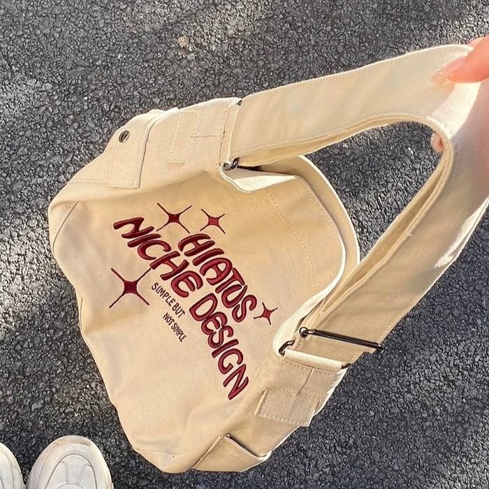 SC OneBear Ready import tas slempang fashion  tas wanita selempang bahan kanvas tas wanita selempang