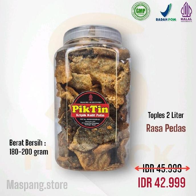 

Keripik Kulit Ikan Patin | Kemasan Toples Ekonomis [Camilan Snack Pedas Krupuk Food Cemilan Basreng] Pasti Ori