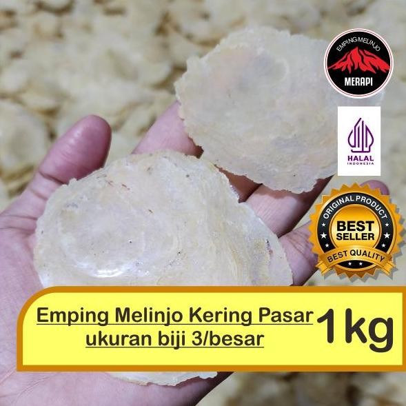 

Merapi 1Kg Emping Melinjo Kering Pasar Asli Kebumen Food Goreng Cemilan Keripik Makanan Pasti Ori