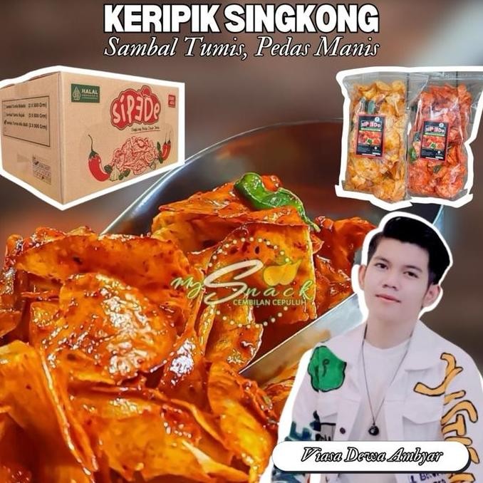 

Keripik Singkong Sambal Tumis Sip3De Cabe Asli Pedas Manis Balado & Rujak Viral Daun Jeruk/Tanpa Daun Jeruk Paket Hemat 1 Kg Isi 2 - My Snack910 Makanan Ringan Snack Cassava Chips Pasti Ori