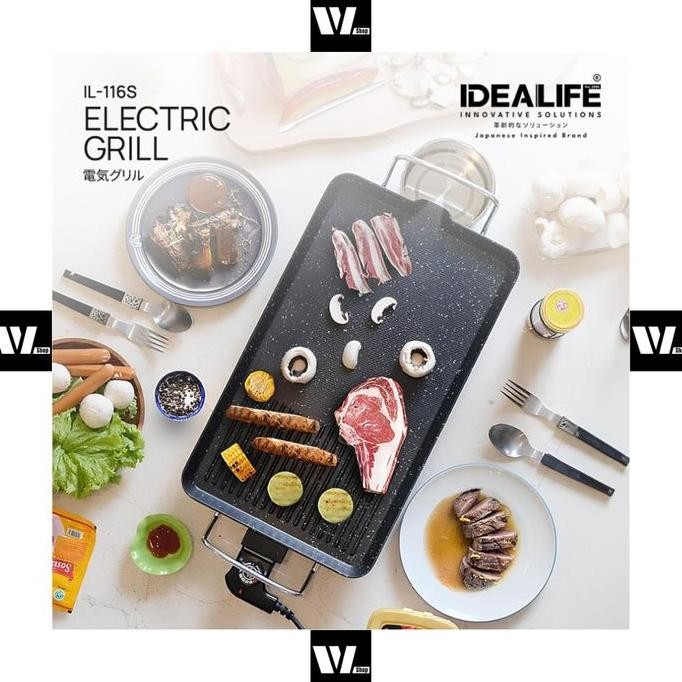 Idealife EG-5001 Electric Grill / EG5001 Grill Panggang Listrik / IL-116S Pemanggang Elektrik