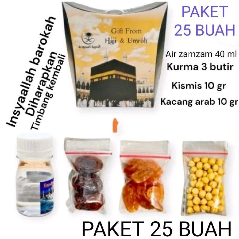 

Paket Oleh Oleh Haji Dan Umroh 25 Buah