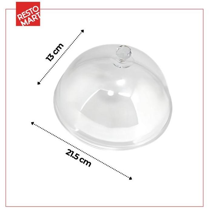 

Serving Food Cover / Penutup Makanan 25.4 cm / PC Round Dish Cover (Transparant) 10" RESTOMART Polycarbonate (2038084)(F12) bs